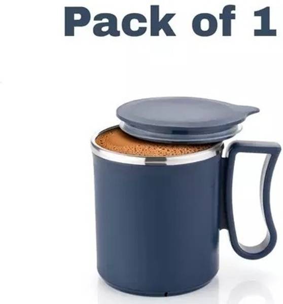 halfmoon Coffee Navy Blue Plastic Coffee Mug