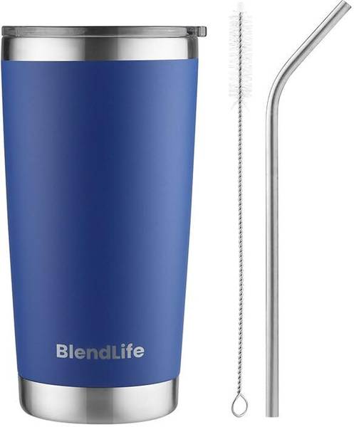 BlendLife Premium Travel Tumbler with Lid Durable Insulated- Ice Drinks & Hot Beverage Stainless Steel Tumbler