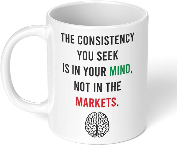 Akipi The Consistency You Seek is in Your Mind Stock Market Crypto Intraday Ceramic Coffee Mug
