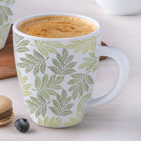 Larah by Borosil Maria Tea/Coffees, Bone Ash Free Crockery Set Ideal For Daily Use & Gifting Opalware Coffee Mug