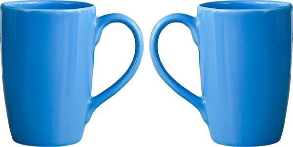 Femora Set of 2 Blue Ceramic Coffee Mug