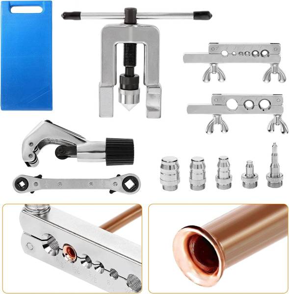 metrotools Flaring Tool Kit for Copper Tubing Brake Line Flaring Tool Set, Multi Vise Tool