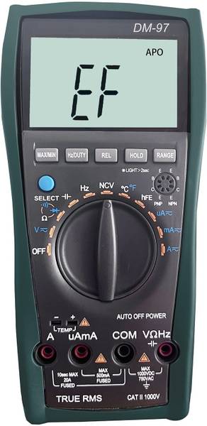 HTY HTC DM-97_ 3 TRMS,AC & DC Current,Voltage,Capacitance,Frequency ,TEMP Digital Multimeter