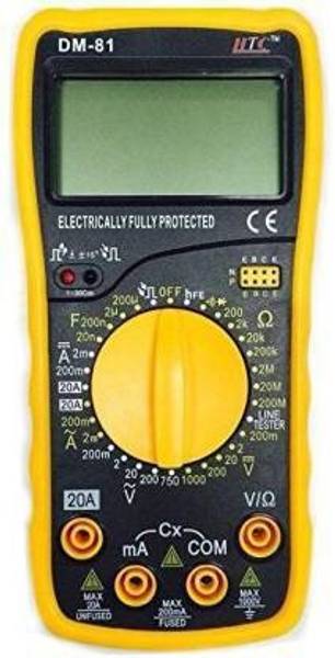 HTC DM-81 3 Digital Multimeter Capacitance Diode Transistor and Live Tester Digital Multimeter
