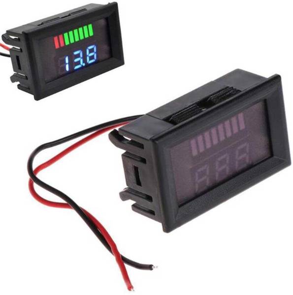 Goodsplazza 12V-60V DC Lead-Acid Digital Battery Capacity Indicator Charge Tester Voltmeter Multipurpose Controller