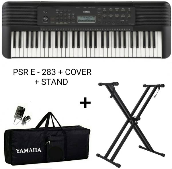 YAMAHA PSR - E283 + CARRY CASE + DOUBLE PIPE STAND PSR - E283 Digital Portable Keyboard