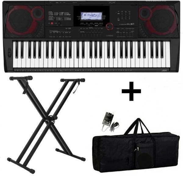 SKT CT-X8000IN CASIO + CARRY CASE + DOUBLE PIPE STAND CT-X8000IN SKT Digital Portable Keyboard
