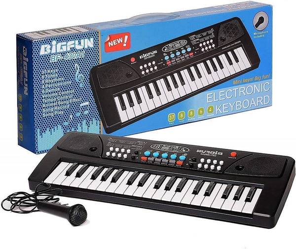 weegly 37 Keys Piano Keyboard Toy with Microphone, USB PowerCable
