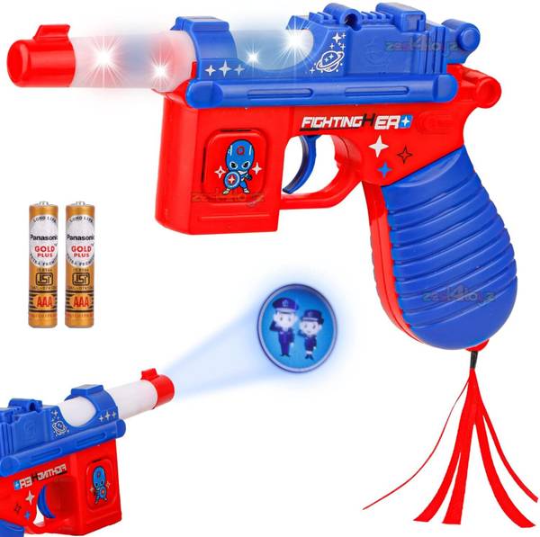 Aganta Projector Toy Gun with Realistic Sound, Telescope and Light Effect Kids Toy Gun