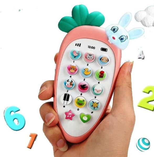 Galactic Smart Phone Cordless Feature Mobile Phone Toys Mobile Phone for Kids Phone Small Phone Toy Musical Toys for Kids Smart Light (Rabbit Phone) m...