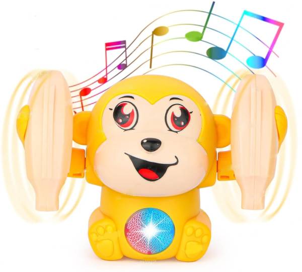 KELOSK Dancing Banana Monkey Toy for Kids Musical Light &Sound toy for kids return gift