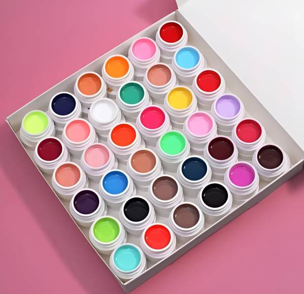 Adoere 36 Colors Pot Nail UV Gel Kit Soak off Led Nail Art Pure Color Gel Paint