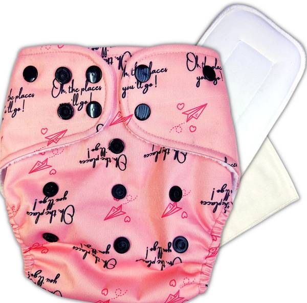Earthy Lanes Reusable Waterproof Cloth Diaper with Snap Insert And