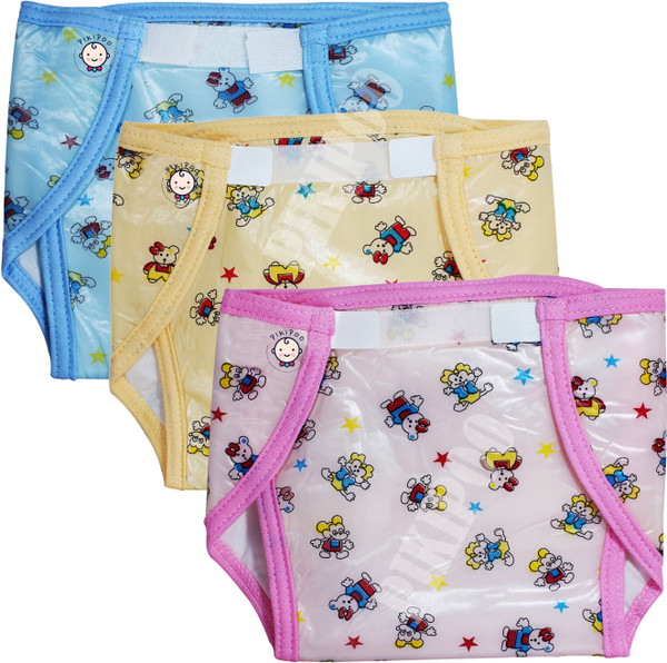 PIKIPOO Baby Kids PVC (Plastic) Diaper Joker Padded Waterproof Potti Training Baby Nappy Panty For 3-6 Months