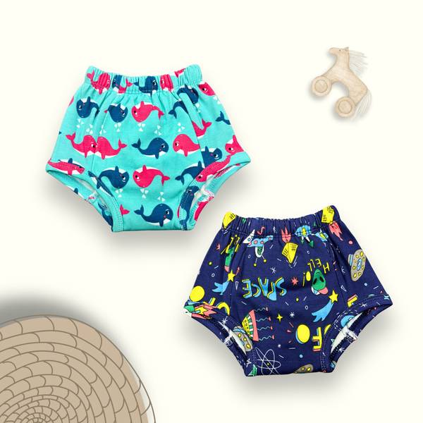 Safenest Padded Underwear Pack of-2 Potty Training Pants for Babies 7-12 Months