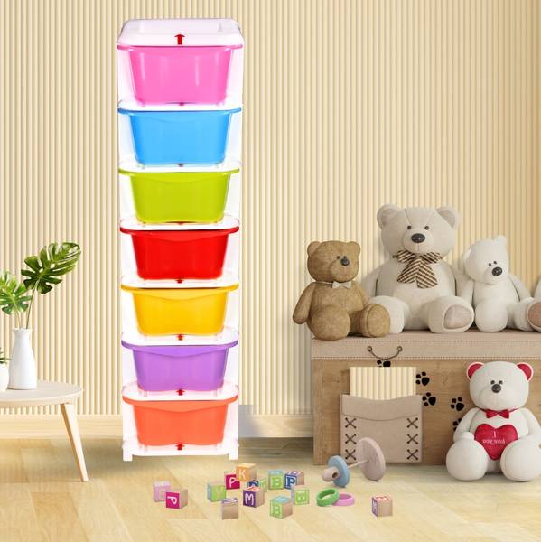 3D METRO SUPER STORE 7 Layer Multi-Purpose Modular Storage Drawer For Baby Gift Sets & Combo