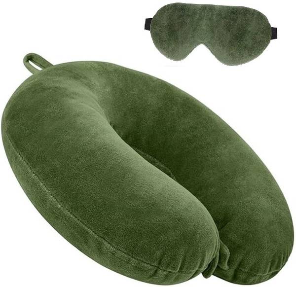 JSR Neck Pillow for Travel in Flight/Car/Train for Sleeping, Neck Support Neck Pillow & Eye Shade