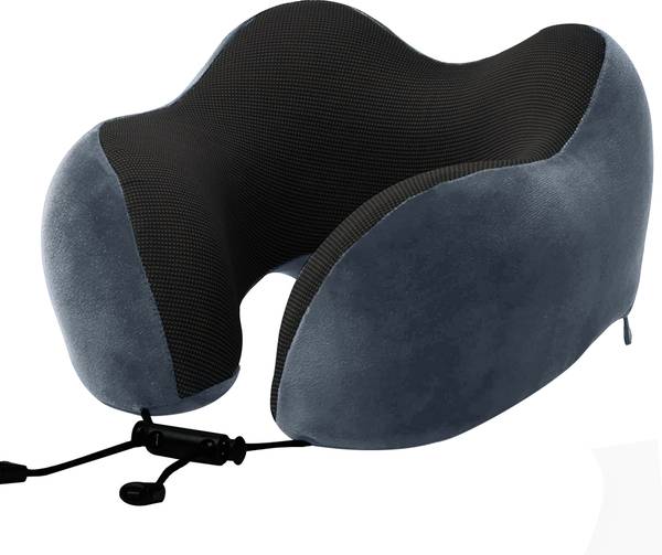 Billebon Memory Foam Luxury Travel Neck Support Rest Pillow with