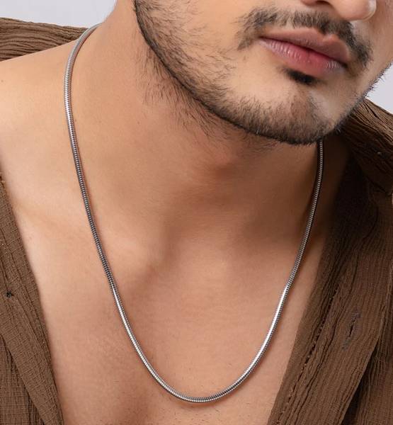 Minprice 100% Stainless Steel Silver Waterproof 4mm Thick Round Snack Neck Chain Stainless Steel Chain