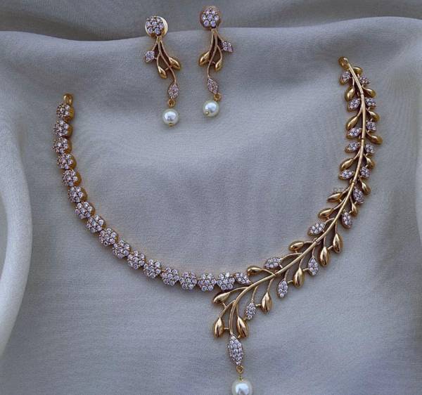 imitation Crystal Gold plated Plated Alloy Necklace Price History