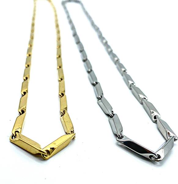 accessoo Silver Plated Stainless Steel Chain Set