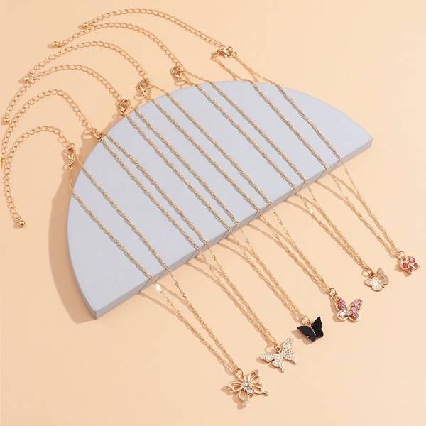 Jewels Galaxy Gold-plated Plated Alloy Necklace Set