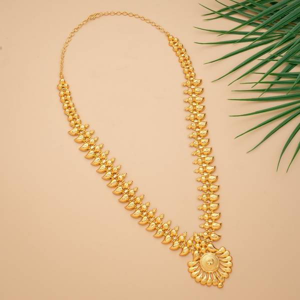 MARIGOLD MERAGOLD Tube Long Haram Gold-plated Plated Copper Necklace