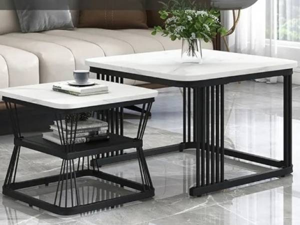 Unique Arts Shoppee Unique Arts Nesting in Style: Chic and Functional Metal Square Nesting Tables Metal Nesting Table