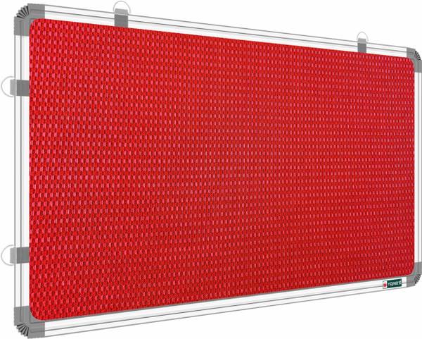 ShelfKing 3x4 Ft's Premium Material Red Notice Board/ Pin-up Board/ Soft Board For Home Notice Board