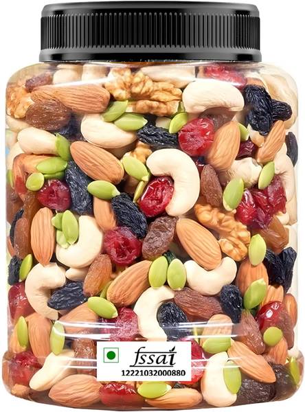 Nature Aahar Mix Dry Fruit | Panchmeva | 250GM | JAR | Almonds, Cashews, Raisins, Dry Dates, Pistachios, Figs