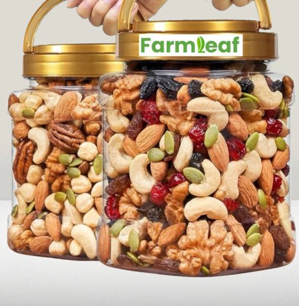 FarmLeaf Mix Dry Fruit | Panchmeva | 250gm | AAA Almonds, Cashews, Raisins, Dry Dates, Assorted Fruits & Nuts