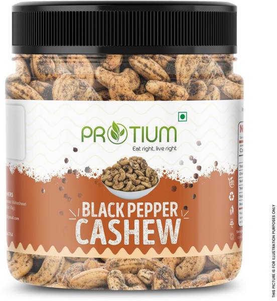 PROTIUM Roasted & Salted Black Pepper Cashew Nuts | Cashews