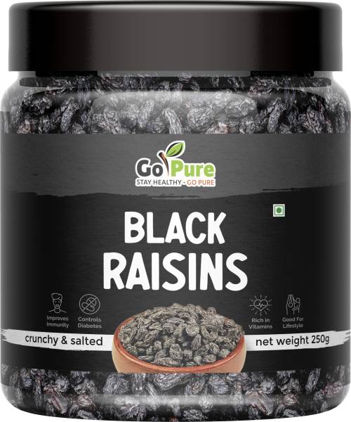 Gopure Fresh Dried Juicy Black Raisins Raisins