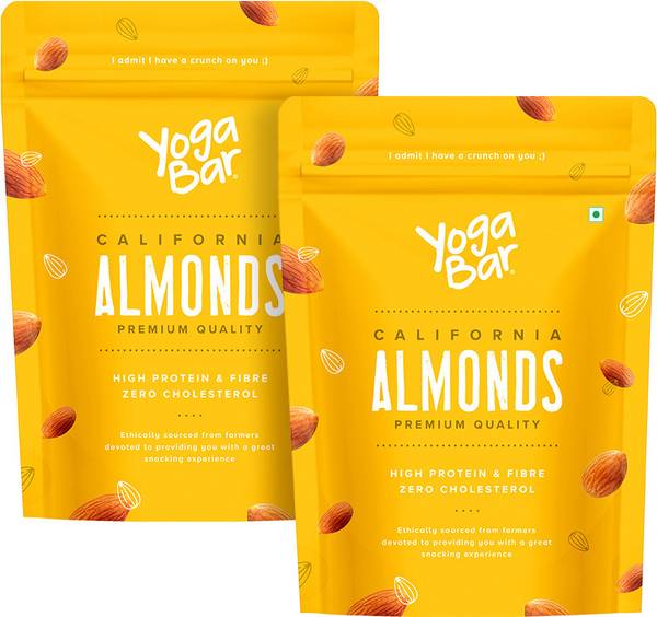 Yogabar Premium 100% Natural California Almonds 1kg Almonds