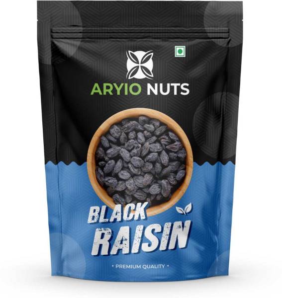 Aryio Nuts Black Raisins | Premium Quality Seedless Black Raisins Raisins