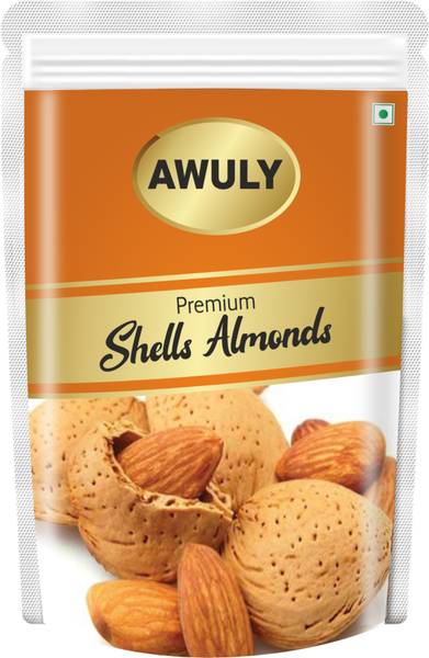 AWULY Natural Premium Kashmiri Kagzi Badam Real Dry Fruit Nuts|High Protein|Value Pack Almonds