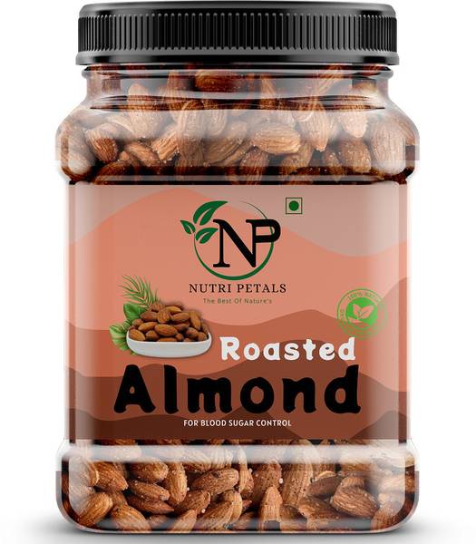 nutri petals Californian Almonds Roasted & Salted | Badam Dry Fruit Almonds