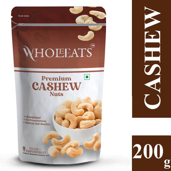 wholeeats Premium Cashews 200gm Cashews