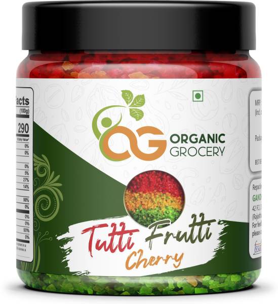 Organic Grocery Tutti Frutti for Cake | Tuti Fruti | Cherries | Mixed Colours Papaya