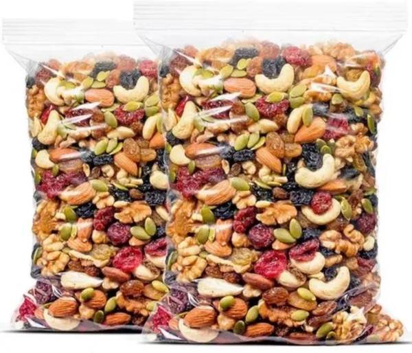Fruination Mix Dry Fruit Pack of 2 - (2X500GM)-1kg-55 Assorted Fruit