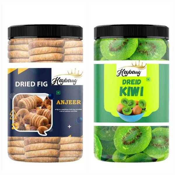 Heyberry Premium Dry Fruits Combo Pack 500g Figs, Kiwi