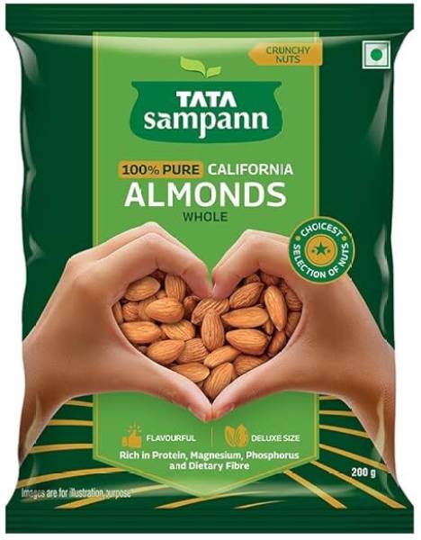 Tata Sampann Premium Quality Badam Giri, 100% Pure California Almonds Almonds