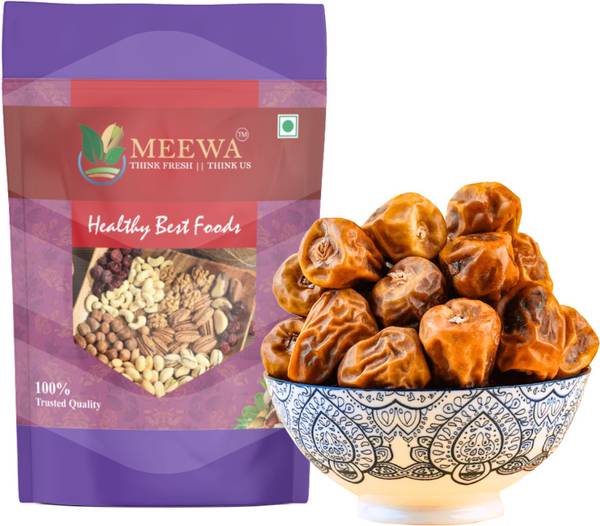 MEEWA 1 Kg Zahidi Dates Semi Dry Dates Golden Brown Dates Premium