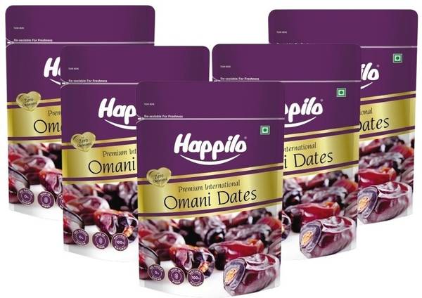 Happilo Premium International Omani Dates | Healthy & Nutritious Snack Dates
