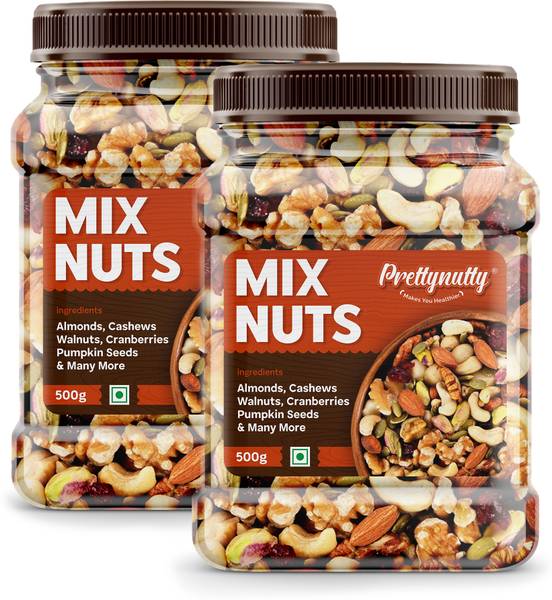 Prettynutty Healthy Nutmix |Mixed Dryfruits |Source of Vitamin and Minerals-Combo