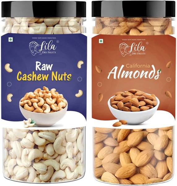 lila dry fruits Dry fruits combo pack of Cashews Almond (200 G x 2) Almonds, Cashews