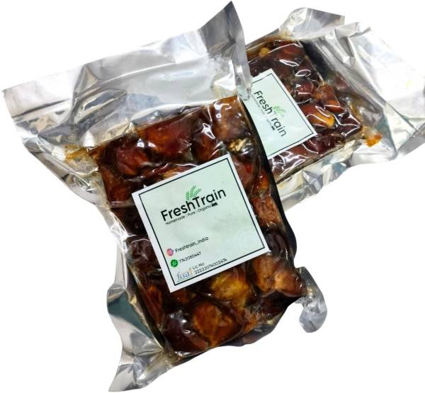 FreshTrain Khajur With Seed | Soft Dried Dates | Pin Khajoor (Vaccum Pack) Dates