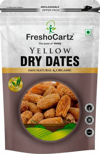 FreshoCartz Yellow Dry Dates | Dry Chuhara | Pili Kharak | Kharek | Chuara | Khajur| Khajoor Dates