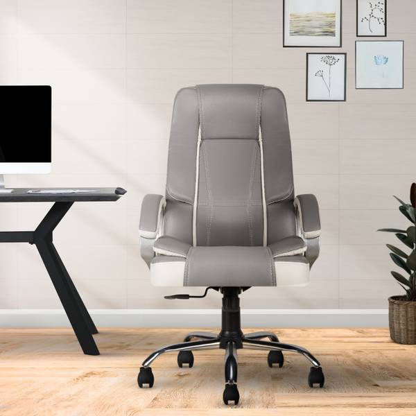 CELLBELL C102 Watson Ergonomic High-Back Boss Chair with Arm Rest & Adjustable Height Leatherette Office Executive Chair