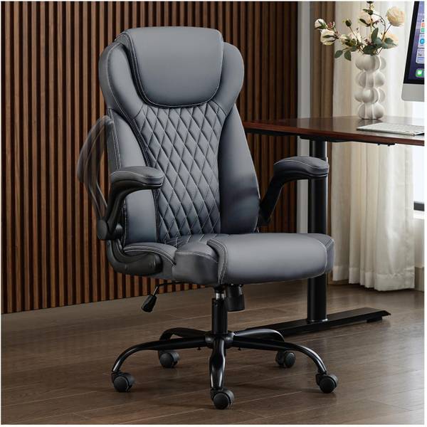 CHAIRTECH High Back Office Chair Adjustable Desk Chair Back Executive Comfortable Leatherette Office Conference Chair